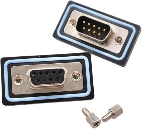 موصل DB9 IP68 RS232 485 D-SUB 9Pin لحام D- نوع المقابس النحاسية 3U 1 قطعة (ذكر) in Saudi Arabia
