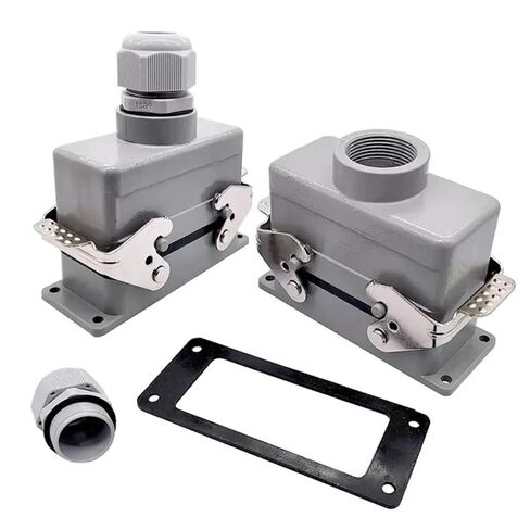 Heavy Duty Industrial Rectangular Connector Plugs 16p 16A Screw Connection 500V HDC-HE016-1/2/3/4 F/M 1Pcs(HDC-HE-016-4) in Saudi Arabia