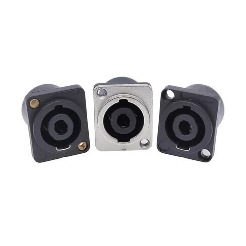 XLR 4Pin Panel Mount Board Connector 4 Poles Power Female Jack Socket Audio Video Cable Wire Adapter 1Pcs(C Type 5PCS) in Saudi Arabia