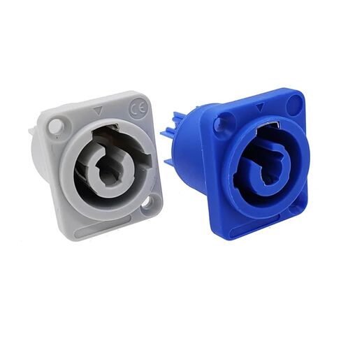 1Pcs Power Connector 3 Pins 20A 250V Speaker Panel Socket Female(White) in Saudi Arabia