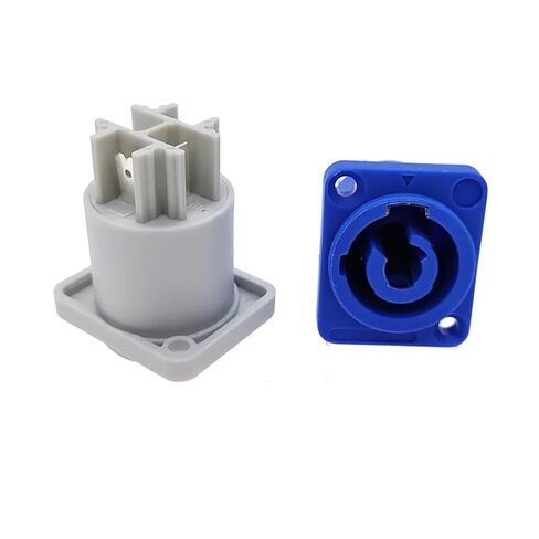1Pcs Power Connector 3 Pins 20A 250V Speaker Panel Socket Female(White) in Saudi Arabia