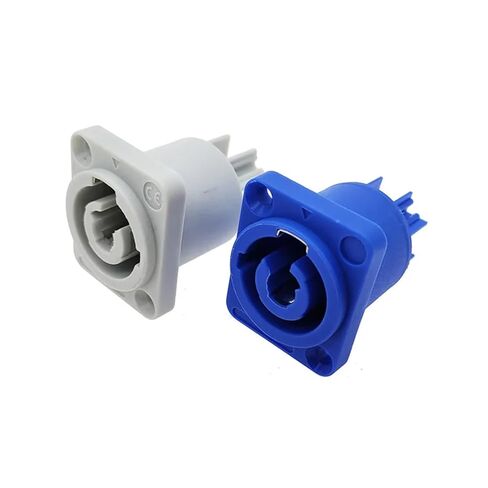 1Pcs Power Connector 3 Pins 20A 250V Speaker Panel Socket Female(White) in Saudi Arabia