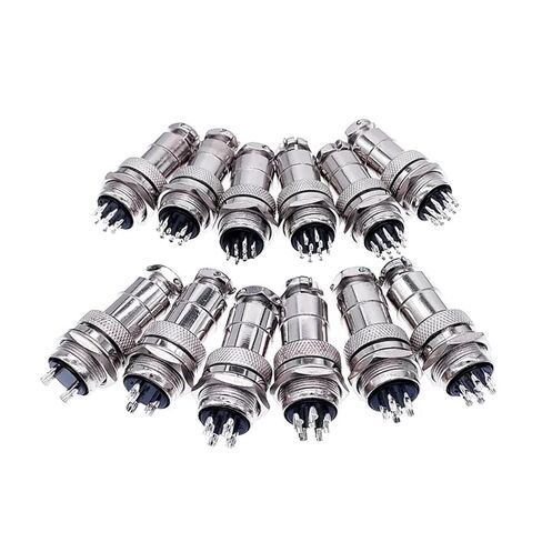 GX20 Connector Male Female Metal Circular Quick 2Pin 4Pin 8pins 12Pin 15Pin 1Pcs(6 pin) in Saudi Arabia