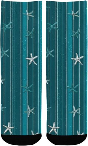 جوارب Meteor Blue Star Art للمشي لمسافات طويلة - جوارب شتوية حرارية سميكة دافئة للأولاد والبنات للمدرسة، والارتداء اليومي والأنشطة الخارجية in Kuwait