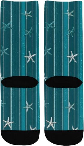 جوارب Meteor Blue Star Art للمشي لمسافات طويلة - جوارب شتوية حرارية سميكة دافئة للأولاد والبنات للمدرسة، والارتداء اليومي والأنشطة الخارجية in Kuwait
