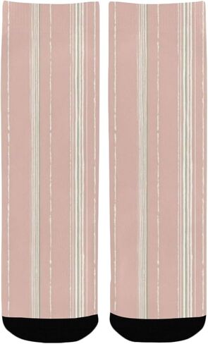 جوارب مرحة مطبوعة مخططة بلون أحمر الخدود - جوارب شتوية حرارية سميكة دافئة للأولاد والبنات الصغار للمدرسة، والارتداء اليومي والأنشطة الخارجية in Kuwait