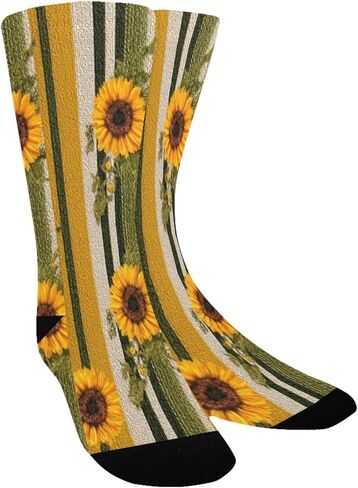 جوارب المشي لمسافات طويلة بطبعة زهور مخططة من Sunny - جوارب شتوية حرارية سميكة دافئة للأولاد والبنات الصغار للمدرسة، والارتداء اليومي والأنشطة الخارجية in Kuwait