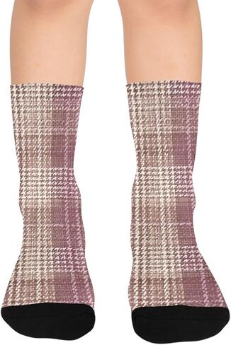 جوارب كلاسيكية منقوشة للمشي لمسافات طويلة - جوارب شتوية حرارية سميكة دافئة للأولاد والبنات الصغار للمدرسة، والارتداء اليومي والأنشطة الخارجية in Kuwait