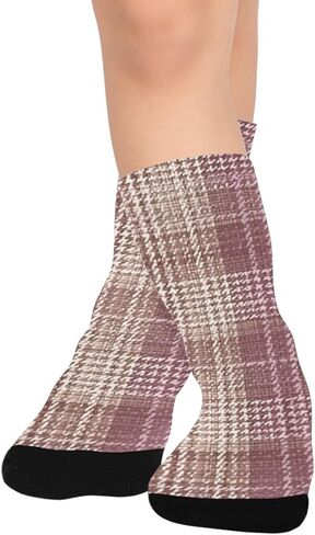 جوارب كلاسيكية منقوشة للمشي لمسافات طويلة - جوارب شتوية حرارية سميكة دافئة للأولاد والبنات الصغار للمدرسة، والارتداء اليومي والأنشطة الخارجية in Kuwait