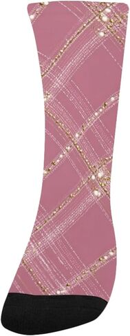 جوارب المشي لمسافات طويلة بطبعة منقوشة باللون الوردي - جوارب شتوية حرارية سميكة دافئة للأولاد والبنات للمدرسة، والارتداء اليومي والأنشطة الخارجية in Kuwait