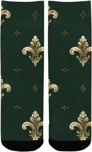 جوارب التنزه سيرًا على الأقدام بطبعة فلور زمرد - جوارب شتوية حرارية سميكة دافئة للأولاد والبنات الصغار للمدرسة، والارتداء اليومي والأنشطة الخارجية in Kuwait