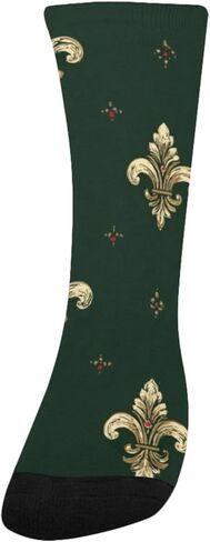 جوارب التنزه سيرًا على الأقدام بطبعة فلور زمرد - جوارب شتوية حرارية سميكة دافئة للأولاد والبنات الصغار للمدرسة، والارتداء اليومي والأنشطة الخارجية in Kuwait