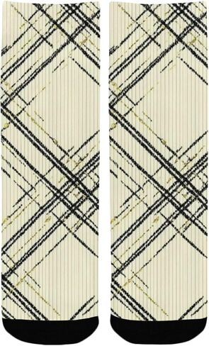 جوارب المشي لمسافات طويلة منقوشة بلون الشمبانيا - جوارب شتوية حرارية سميكة دافئة للأولاد والبنات للمدرسة، والارتداء اليومي والأنشطة الخارجية in Kuwait