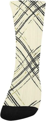 جوارب المشي لمسافات طويلة منقوشة بلون الشمبانيا - جوارب شتوية حرارية سميكة دافئة للأولاد والبنات للمدرسة، والارتداء اليومي والأنشطة الخارجية in Kuwait