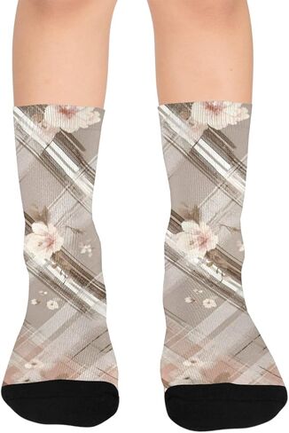 جوارب المشي لمسافات طويلة باللون الوردي الداكن - جوارب شتوية حرارية سميكة دافئة للأولاد والبنات للمدرسة، والارتداء اليومي والأنشطة الخارجية in Kuwait