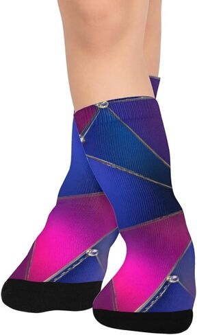 جوارب التنزه سيرًا على الأقدام من Electric Gem Vibe - جوارب شتوية حرارية سميكة دافئة للأطفال الصغار للأولاد والبنات للمدرسة، والارتداء اليومي والأنشطة الخارجية in Kuwait