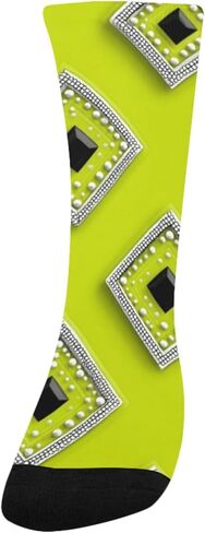 جوارب للتنزه سيرًا على الأقدام بطبعة أحجار كريمة نيون - جوارب شتوية حرارية سميكة دافئة للأطفال الصغار للأولاد والبنات للمدرسة، والارتداء اليومي والأنشطة الخارجية in Kuwait