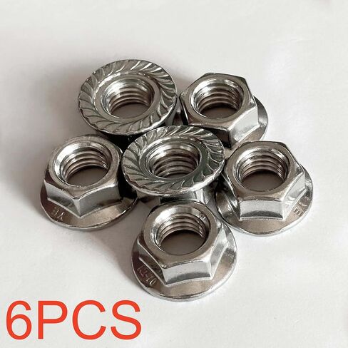 NACX M3 x 0.5mm Serrated Flange Hex Lock Nuts Flanged Locknuts, 304 Stainless Steel, 150Pcs in Saudi Arabia