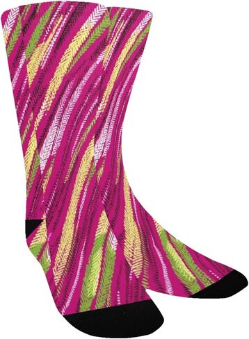 جوارب المشي لمسافات طويلة بتصميم مخطط منفعل - جوارب شتوية حرارية سميكة دافئة للأولاد والبنات الصغار للمدرسة، والارتداء اليومي والأنشطة الخارجية in Kuwait