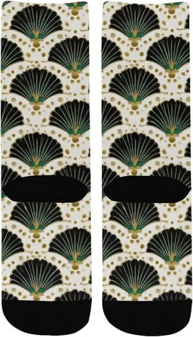 جوارب أنيقة للمشي باللون الأخضر من Fan Art - جوارب شتوية حرارية سميكة دافئة للأطفال الصغار للأولاد والبنات للمدرسة، والارتداء اليومي والأنشطة الخارجية in Kuwait