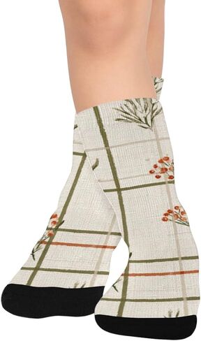 جوارب المشي لمسافات طويلة من Little Retro Art Flowers - جوارب شتوية حرارية سميكة دافئة للأطفال الصغار للأولاد والبنات للمدرسة، والارتداء اليومي والأنشطة الخارجية in Kuwait