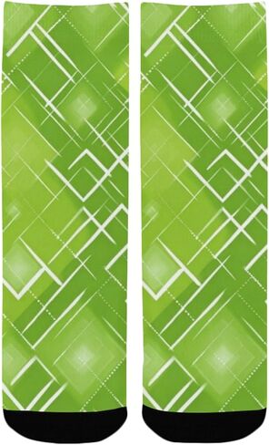 جوارب المشي لمسافات طويلة من Neon Art Gem Green - جوارب شتوية حرارية سميكة دافئة للأولاد والبنات للمدرسة، والارتداء اليومي والأنشطة الخارجية in Kuwait