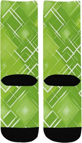 جوارب المشي لمسافات طويلة من Neon Art Gem Green - جوارب شتوية حرارية سميكة دافئة للأولاد والبنات للمدرسة، والارتداء اليومي والأنشطة الخارجية in Kuwait