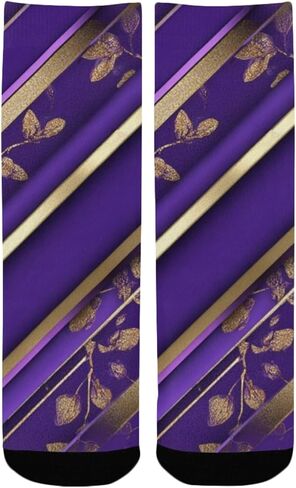 جوارب ريترو بيربل بلوم جلو للمشي لمسافات طويلة - جوارب شتوية حرارية سميكة دافئة للأولاد والبنات للمدرسة، والارتداء اليومي والأنشطة الخارجية in Kuwait