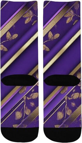 جوارب ريترو بيربل بلوم جلو للمشي لمسافات طويلة - جوارب شتوية حرارية سميكة دافئة للأولاد والبنات للمدرسة، والارتداء اليومي والأنشطة الخارجية in Kuwait