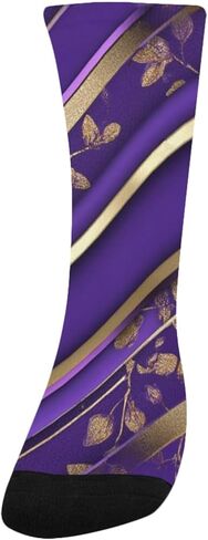 جوارب ريترو بيربل بلوم جلو للمشي لمسافات طويلة - جوارب شتوية حرارية سميكة دافئة للأولاد والبنات للمدرسة، والارتداء اليومي والأنشطة الخارجية in Kuwait