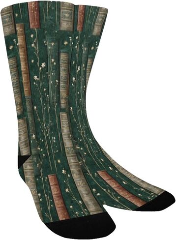 جوارب المشي لمسافات طويلة بطبعات منقوشة دائمة الخضرة - جوارب شتوية حرارية سميكة دافئة للأولاد والبنات للمدرسة، والارتداء اليومي والأنشطة الخارجية in Kuwait