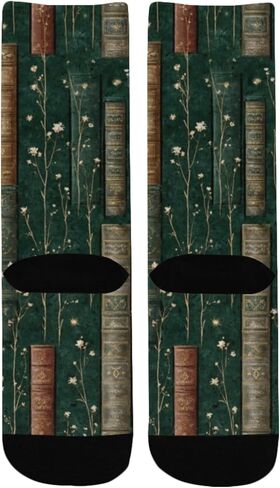 جوارب المشي لمسافات طويلة بطبعات منقوشة دائمة الخضرة - جوارب شتوية حرارية سميكة دافئة للأولاد والبنات للمدرسة، والارتداء اليومي والأنشطة الخارجية in Kuwait