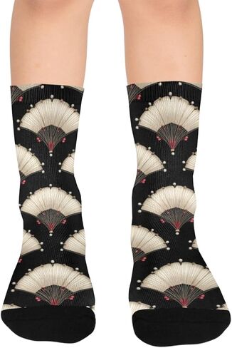 جوارب Fan Glow Black للمشي لمسافات طويلة - جوارب شتوية حرارية سميكة دافئة للأطفال الصغار للأولاد والبنات للمدرسة، والارتداء اليومي والأنشطة الخارجية in Kuwait