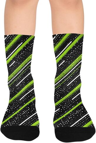 جوارب لايم سبيد فيبي للمشي لمسافات طويلة - جوارب شتوية حرارية سميكة دافئة للأطفال الصغار للأولاد والبنات للمدرسة، والارتداء اليومي والأنشطة الخارجية in Kuwait