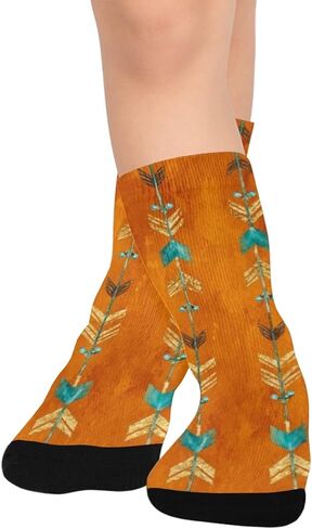 جوارب Art Tribal Arrow للمشي لمسافات طويلة - جوارب شتوية حرارية سميكة دافئة للأطفال الصغار للأولاد والبنات للمدرسة، والارتداء اليومي والأنشطة الخارجية in Kuwait