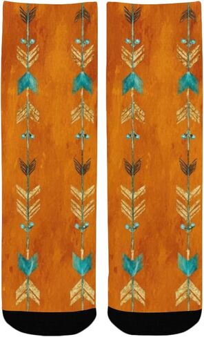 جوارب Art Tribal Arrow للمشي لمسافات طويلة - جوارب شتوية حرارية سميكة دافئة للأطفال الصغار للأولاد والبنات للمدرسة، والارتداء اليومي والأنشطة الخارجية in Kuwait