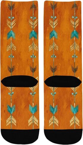 جوارب Art Tribal Arrow للمشي لمسافات طويلة - جوارب شتوية حرارية سميكة دافئة للأطفال الصغار للأولاد والبنات للمدرسة، والارتداء اليومي والأنشطة الخارجية in Kuwait