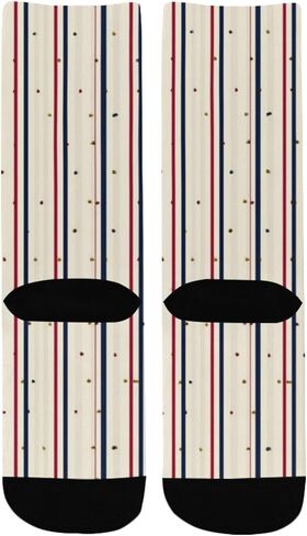 جوارب المشي لمسافات طويلة ذات طباعة مخططة منقطة - جوارب شتوية حرارية سميكة دافئة للأولاد والبنات للمدرسة، والارتداء اليومي والأنشطة الخارجية in Kuwait