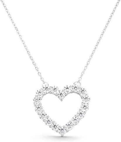 storyjewellery قلادات القلب للنساء ، 925 sterling silver heart arndant ، Zirconia Zirconia love necklace for women ، مجوهرات لطيفة in Saudi Arabia