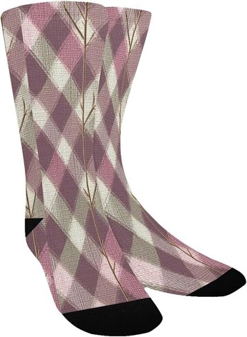 جوارب داكنة منقوشة متوهجة للمشي لمسافات طويلة - جوارب شتوية حرارية سميكة دافئة للأولاد والبنات للمدرسة، والارتداء اليومي والأنشطة الخارجية in Kuwait