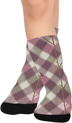 جوارب داكنة منقوشة متوهجة للمشي لمسافات طويلة - جوارب شتوية حرارية سميكة دافئة للأولاد والبنات للمدرسة، والارتداء اليومي والأنشطة الخارجية in Kuwait