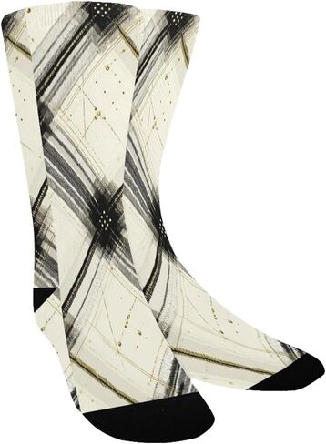 جوارب سوداء منقوشة مذهبة للمشي لمسافات طويلة - جوارب شتوية حرارية سميكة دافئة للأطفال الصغار للأولاد والبنات للمدرسة، والارتداء اليومي والأنشطة الخارجية in Kuwait