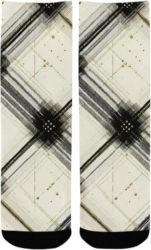 جوارب سوداء منقوشة مذهبة للمشي لمسافات طويلة - جوارب شتوية حرارية سميكة دافئة للأطفال الصغار للأولاد والبنات للمدرسة، والارتداء اليومي والأنشطة الخارجية in Kuwait