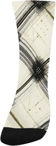 جوارب سوداء منقوشة مذهبة للمشي لمسافات طويلة - جوارب شتوية حرارية سميكة دافئة للأطفال الصغار للأولاد والبنات للمدرسة، والارتداء اليومي والأنشطة الخارجية in Kuwait