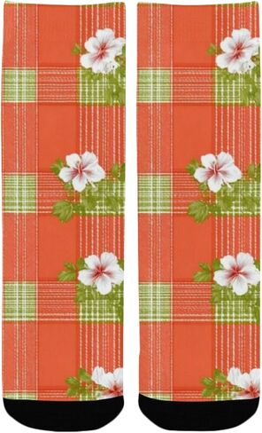 جوارب المشي لمسافات طويلة بطباعة زهور من الحمضيات - جوارب شتوية حرارية سميكة دافئة للأولاد والبنات الصغار للمدرسة، والارتداء اليومي والأنشطة الخارجية in Kuwait