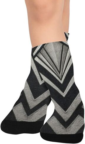 جوارب المشي لمسافات طويلة بطبعة آرت ديكو معدنية - جوارب شتوية حرارية سميكة دافئة للأولاد والبنات الصغار للمدرسة، والارتداء اليومي والأنشطة الخارجية in Kuwait