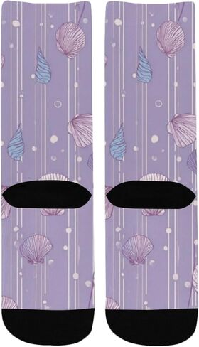 جوارب التنزه سيرًا على الأقدام من Lavender Shells - جوارب شتوية حرارية سميكة دافئة للأولاد والبنات الصغار للمدرسة، والارتداء اليومي والأنشطة الخارجية in Kuwait