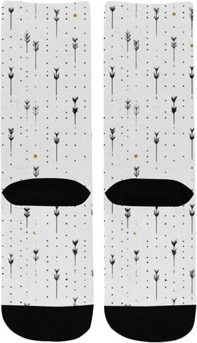 جوارب Bohemian Dash Vibe Gray للمشي لمسافات طويلة - جوارب شتوية حرارية سميكة دافئة للأولاد والبنات للمدرسة، والارتداء اليومي والأنشطة الخارجية in Kuwait