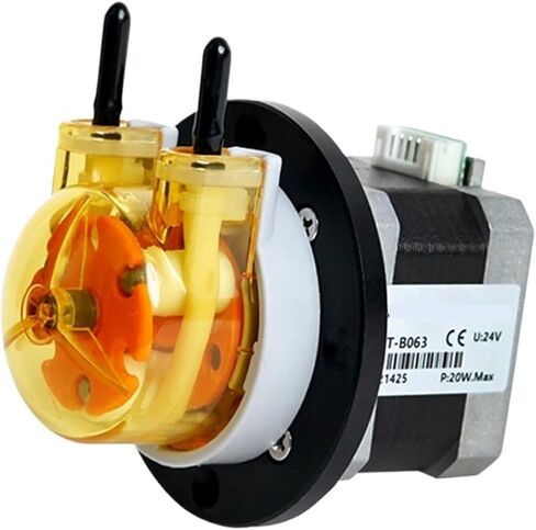 مضخة تمعجية KAS 42 مل/دقيقة 24 فولت مع 42 مضخة تحضير ذاتية بمحرك متدرج و3 دوارات مضخة جرعات عالية الدقة (لوحة القيادة-B) in Kuwait