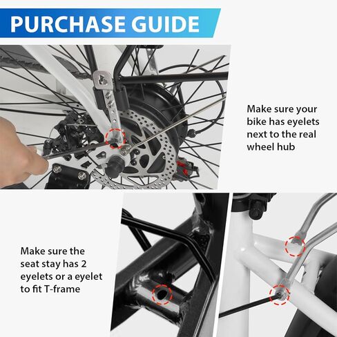 حامل الدراجة الخلفي YEEGO DIRECT مع سلة، سلة دراجة خلفية قابلة للفصل وقابلة للتعديل، رف شحن الدراجة مع غطاء مقاوم للماء 26 لتر وشبكة شحن ودراجات مقاس 24 بوصة - 27.5 بوصة و700 سي in Kuwait